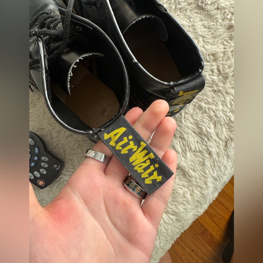 Air wair boots.